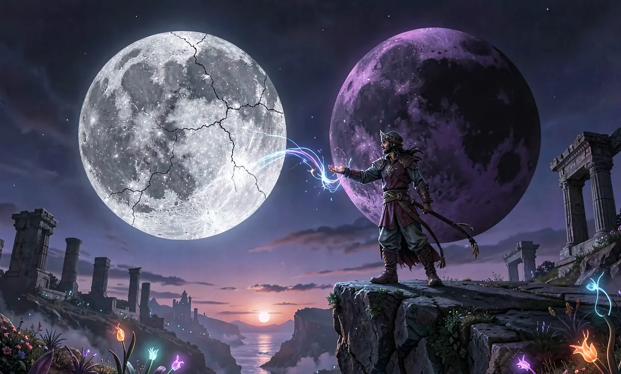 The Origin of the Twin Moons