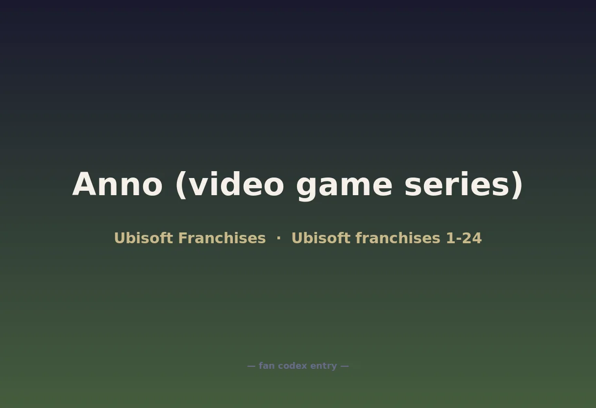 Anno (video game series)