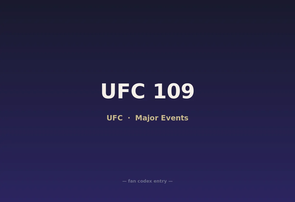 UFC 109