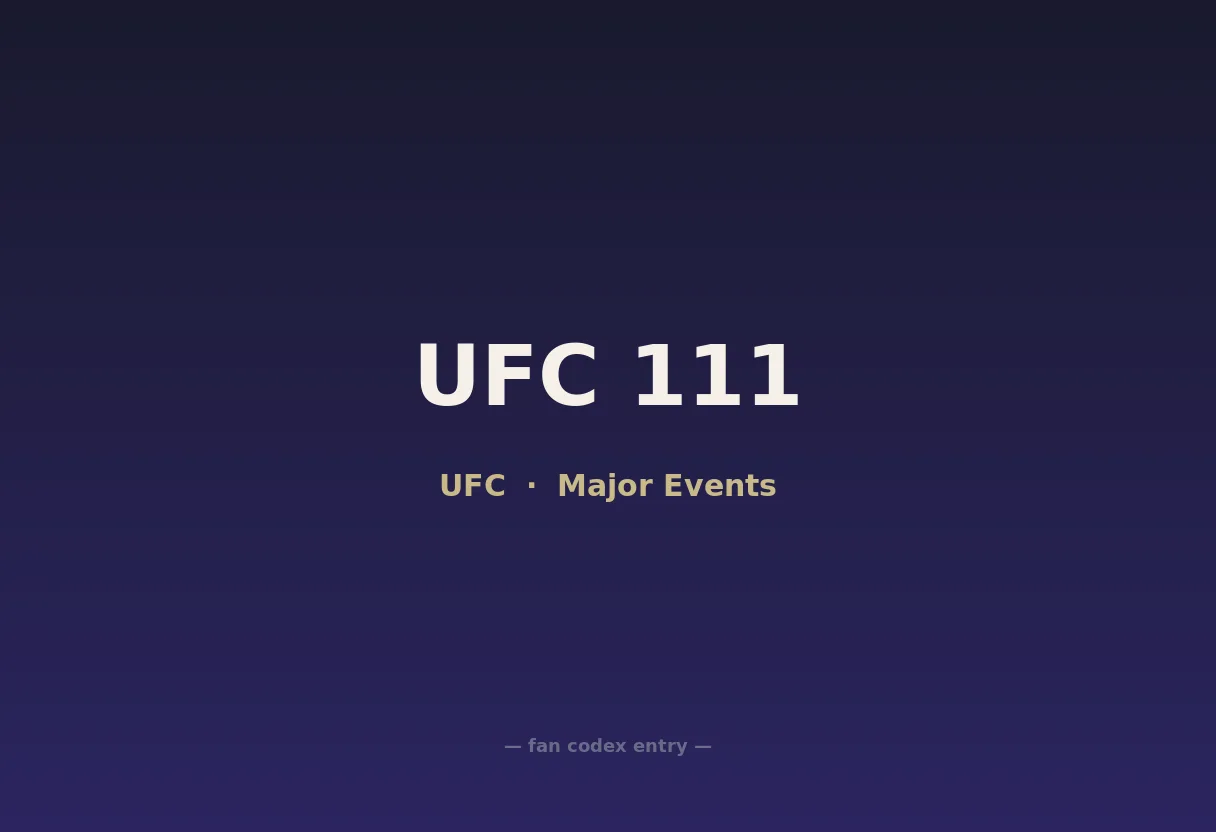 UFC 111