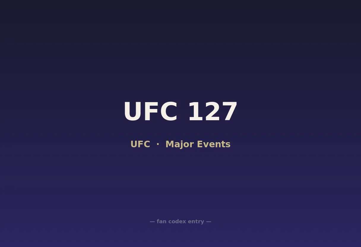 UFC 127