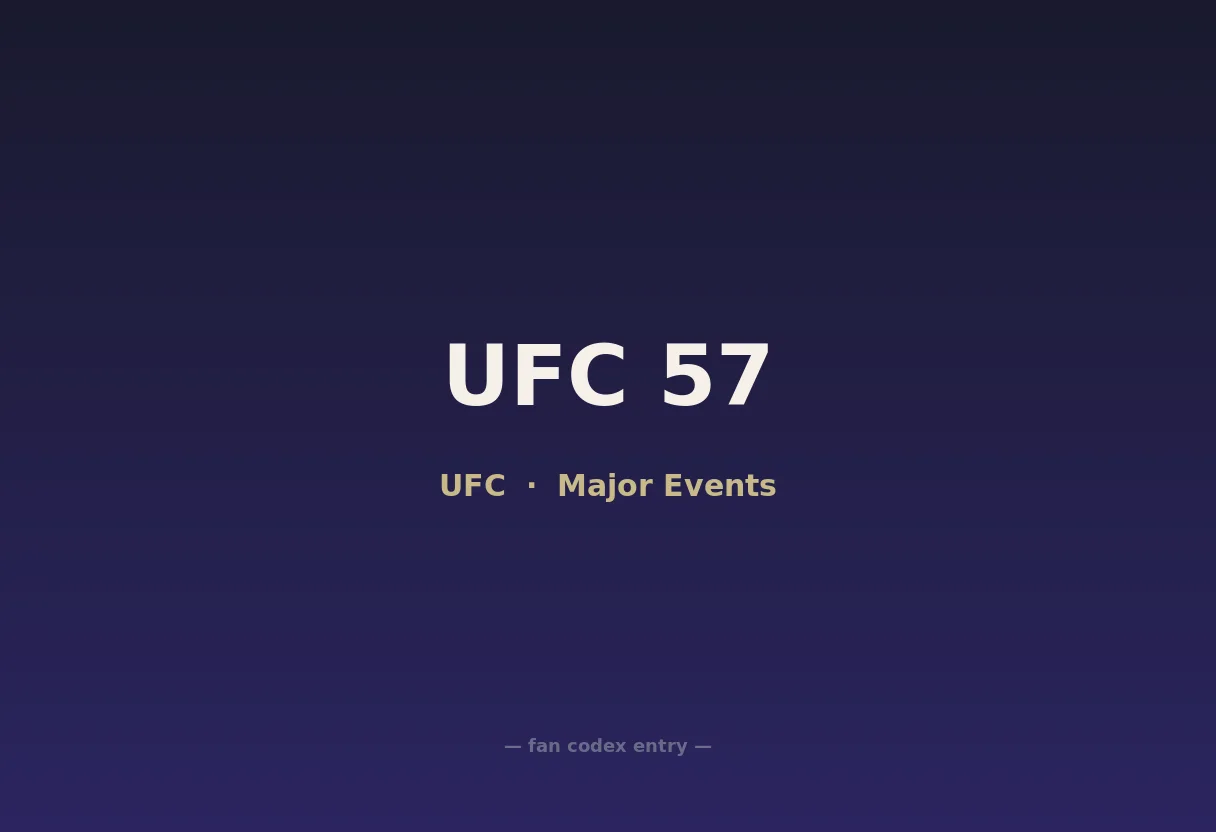 UFC 57