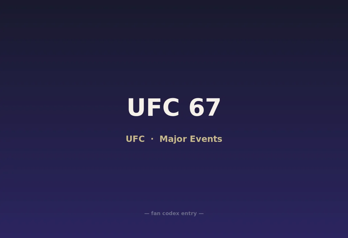 UFC 67