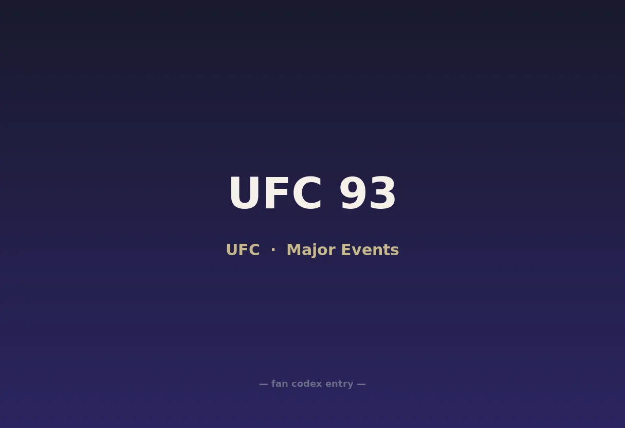 UFC 93