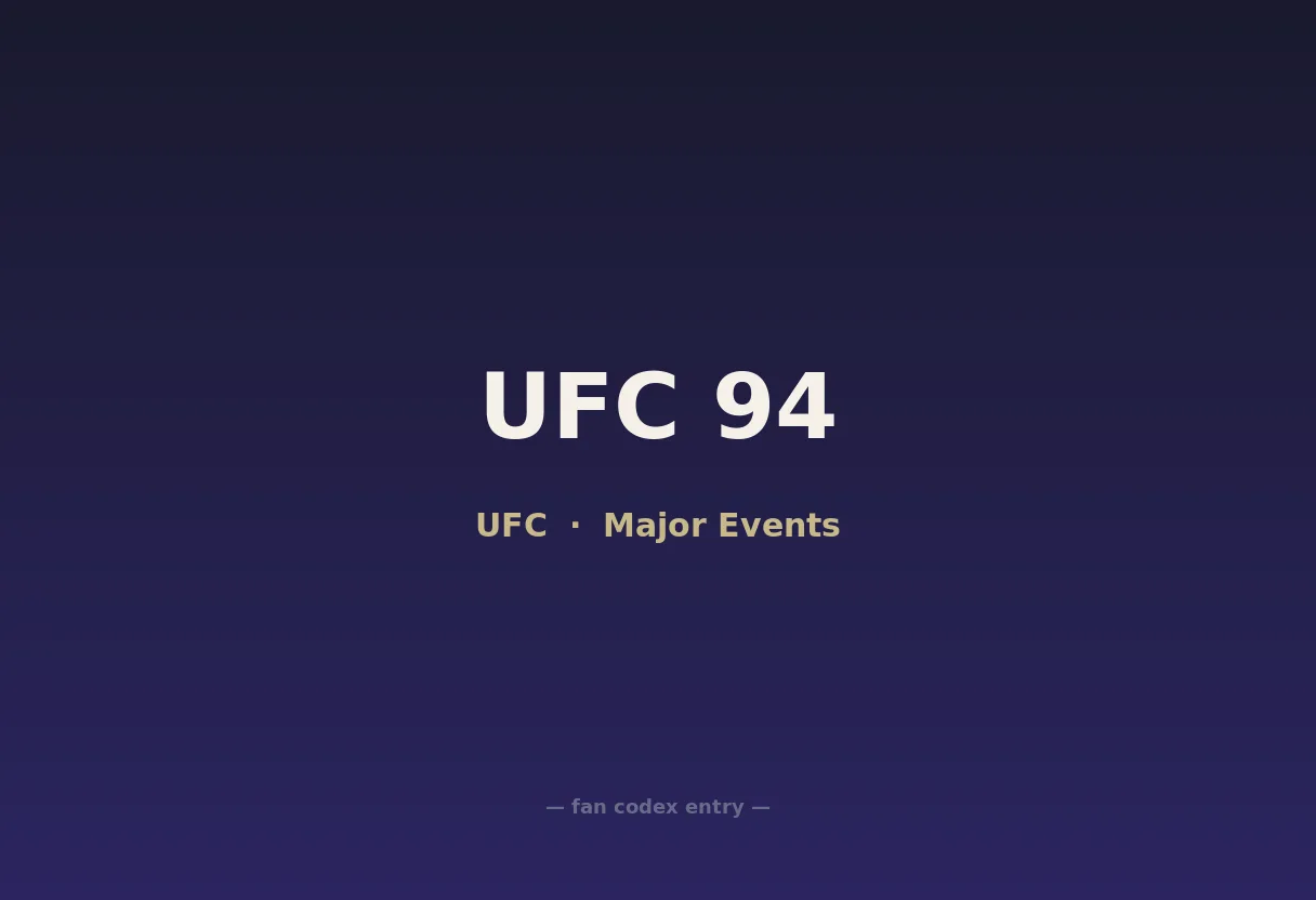UFC 94
