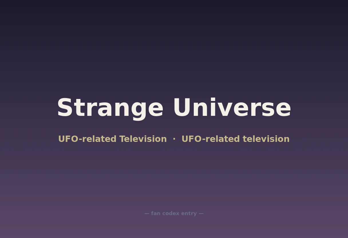Strange Universe