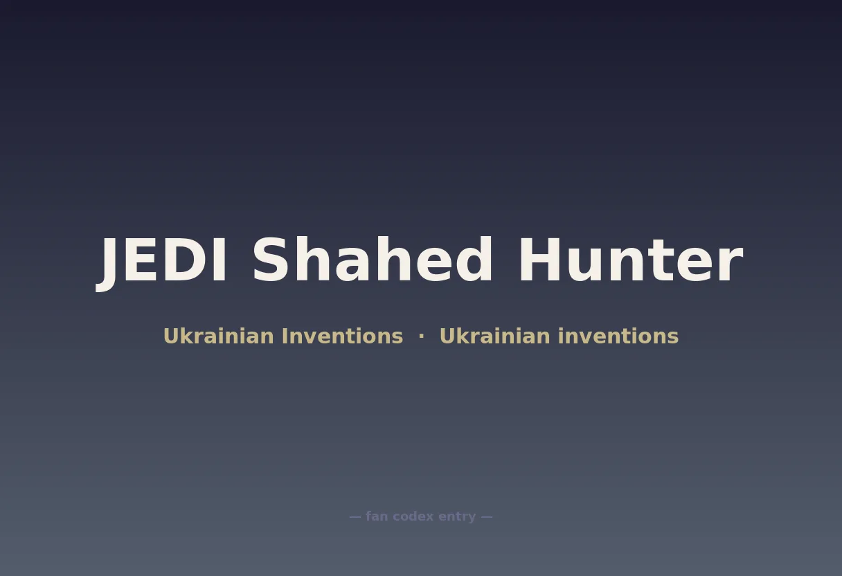 JEDI Shahed Hunter