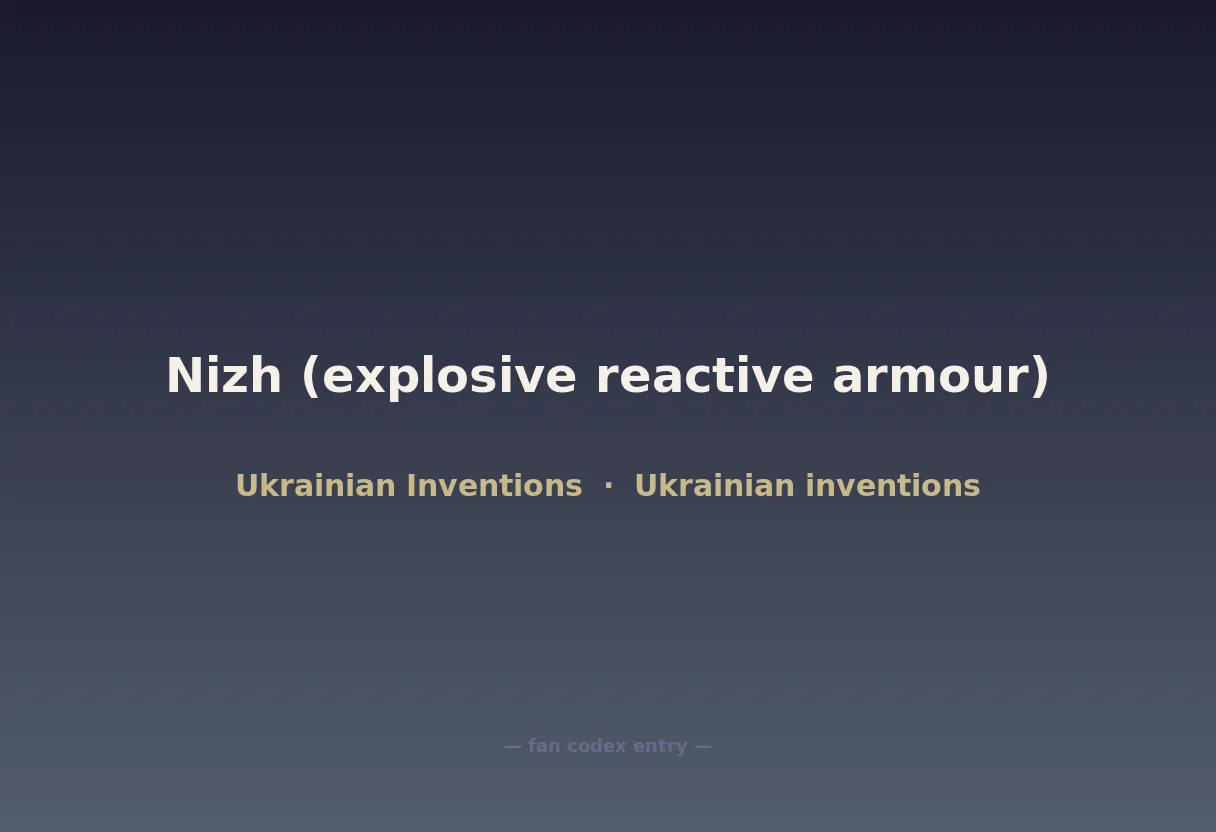 Nizh (explosive reactive armour)