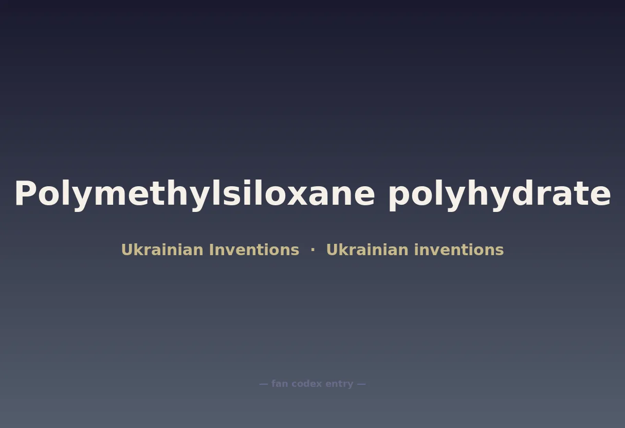 Polymethylsiloxane polyhydrate