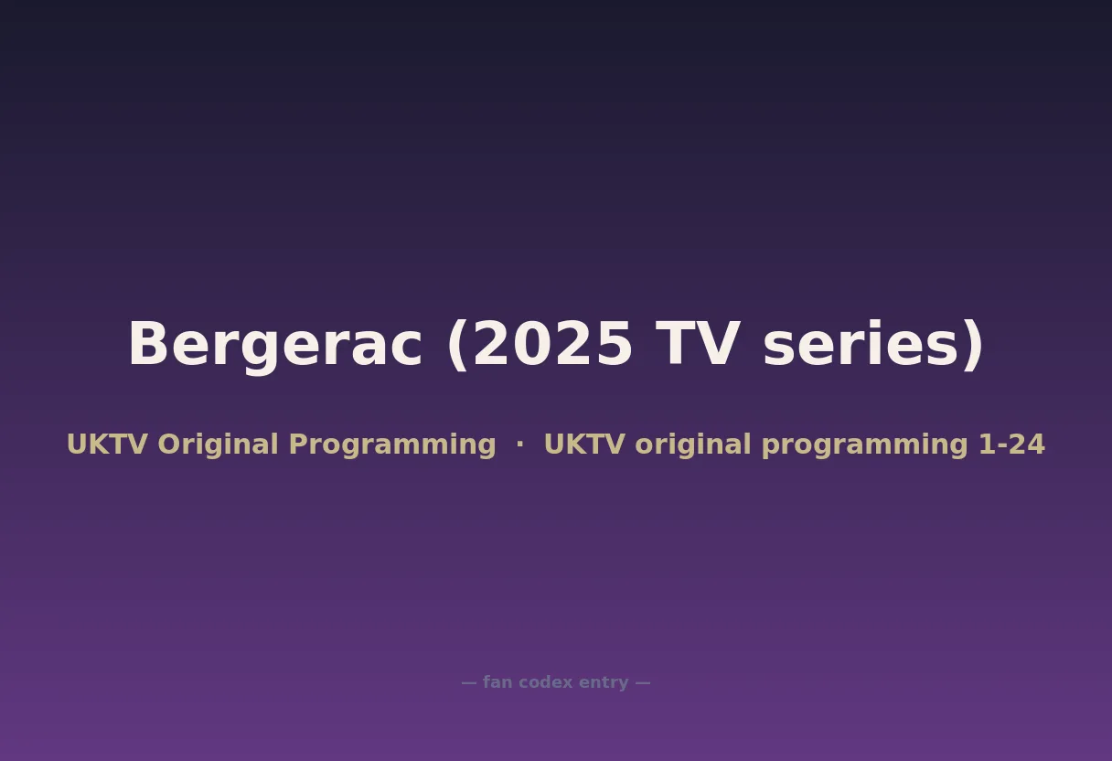 Bergerac (2025 TV series)