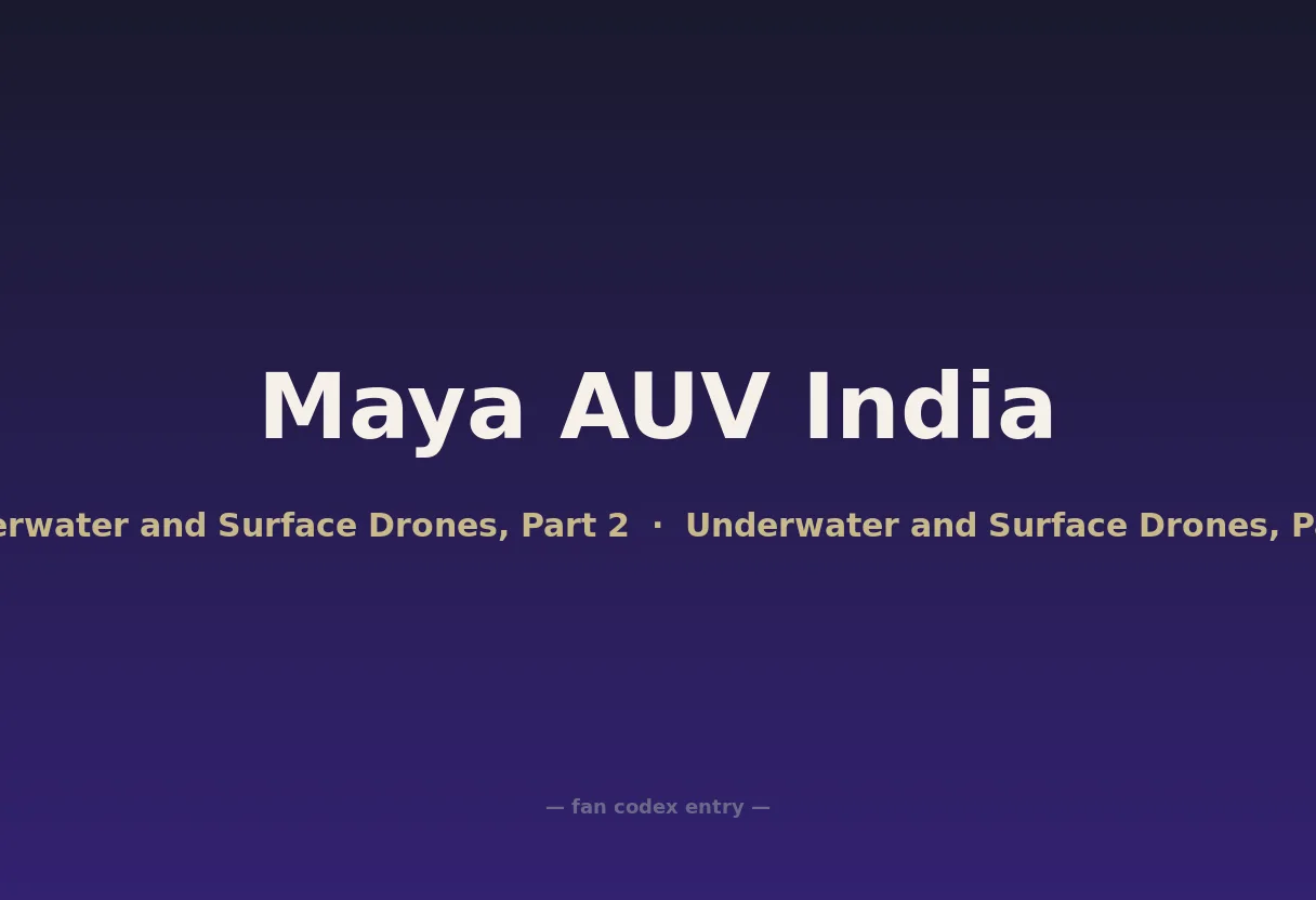 Maya AUV India