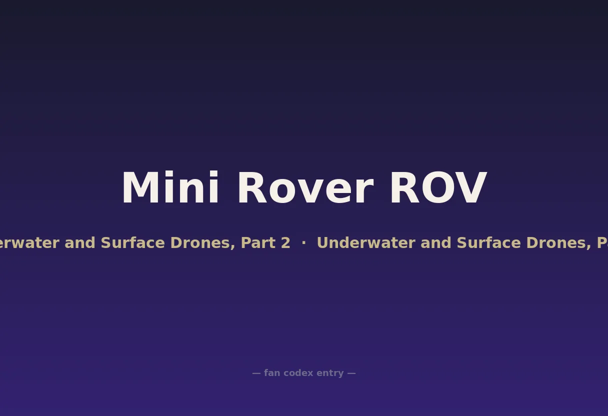 Mini Rover ROV