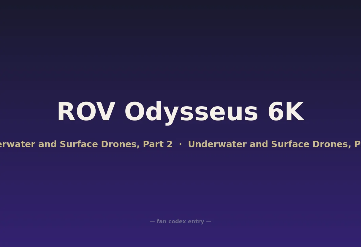ROV Odysseus 6K