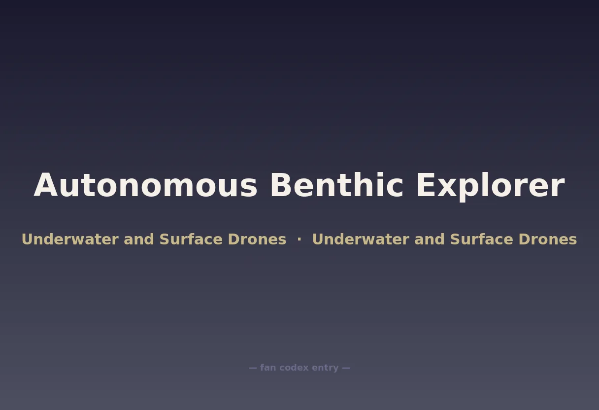 Autonomous Benthic Explorer