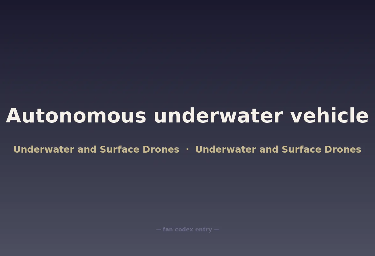 Autonomous underwater vehicle