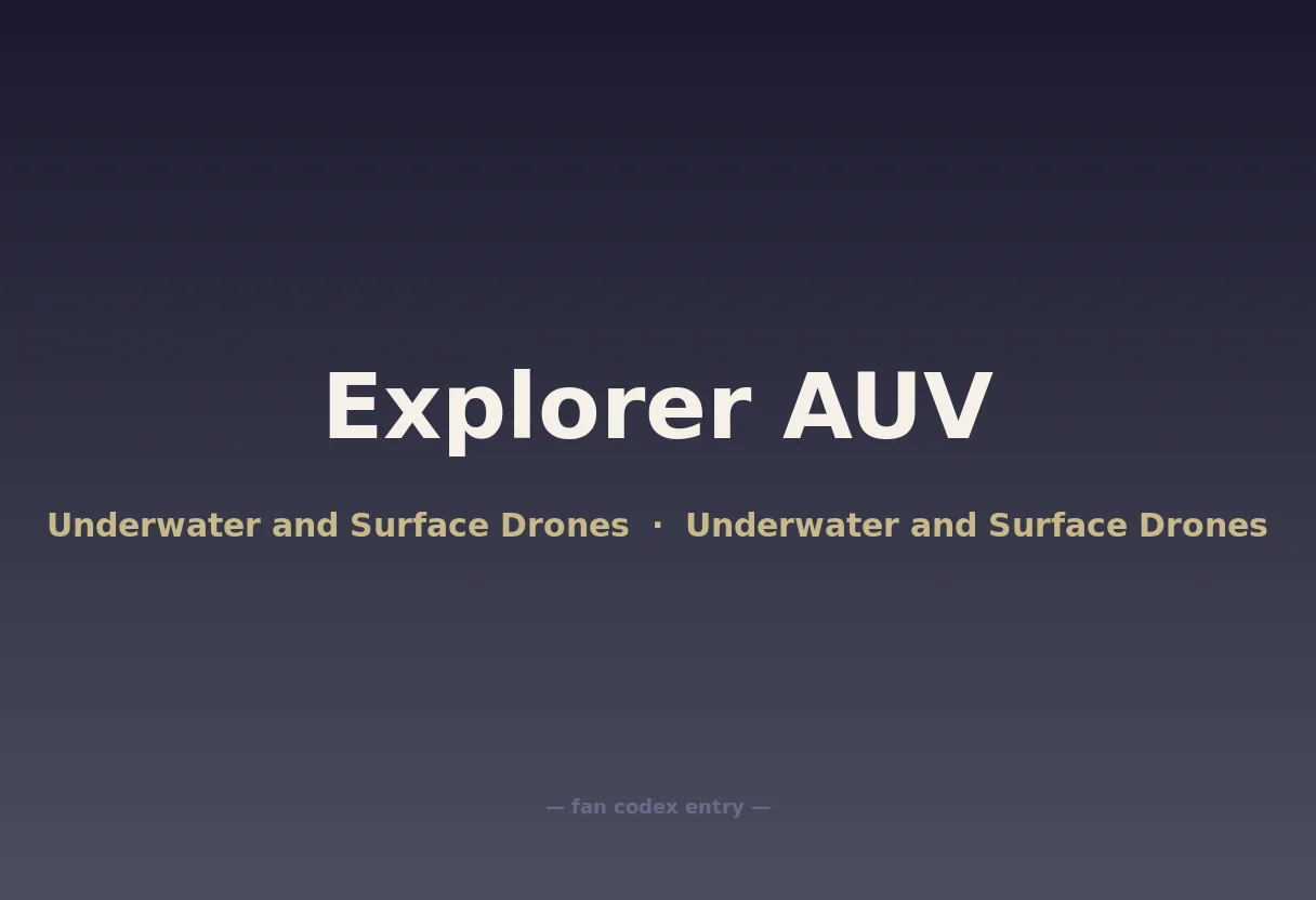 Explorer AUV