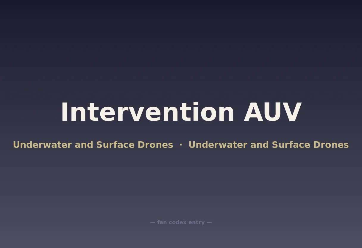 Intervention AUV