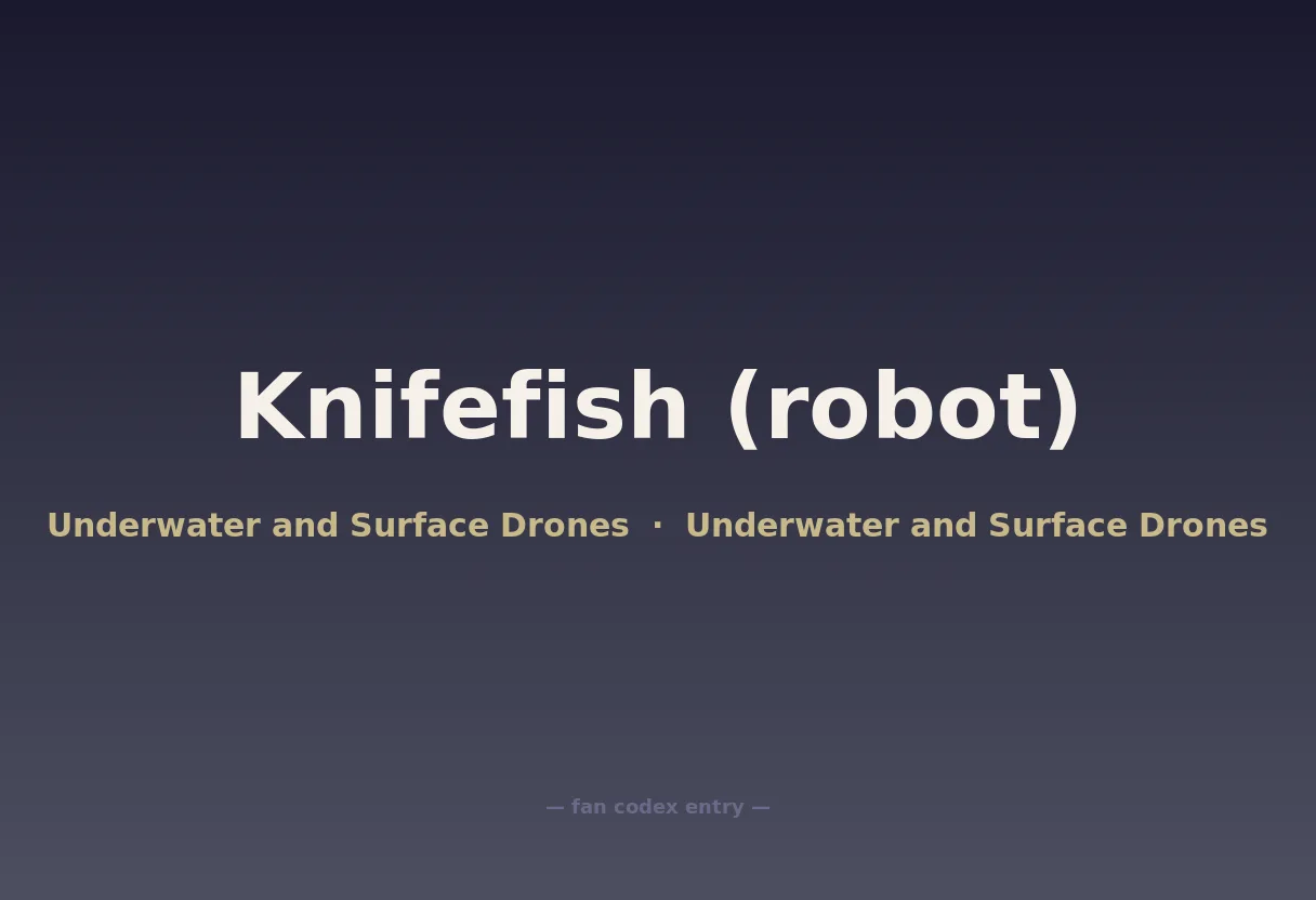 Knifefish (robot)