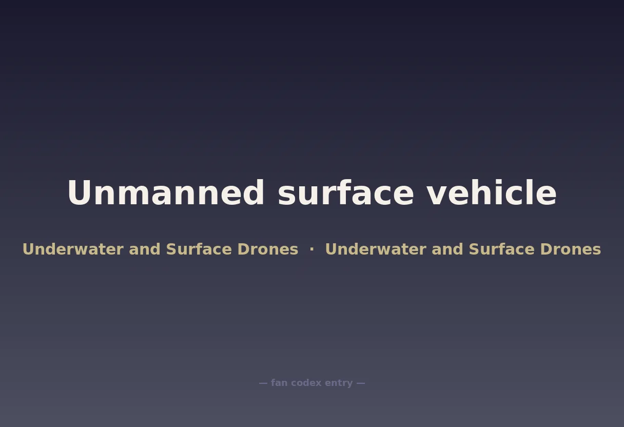 Unmanned surface vehicle