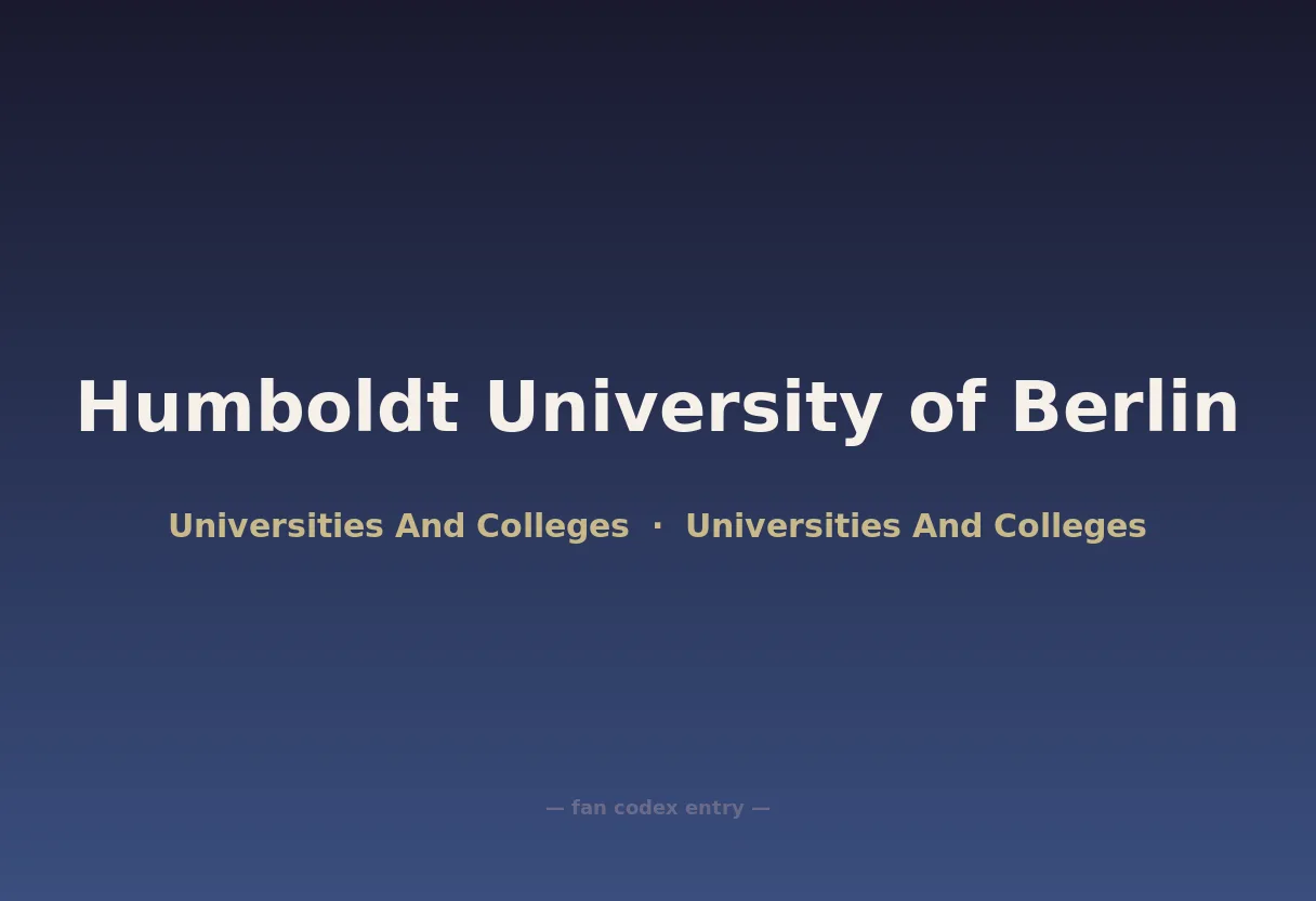 Humboldt University of Berlin