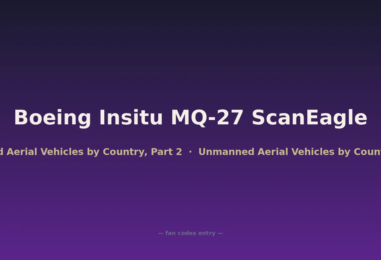 Boeing Insitu MQ-27 ScanEagle