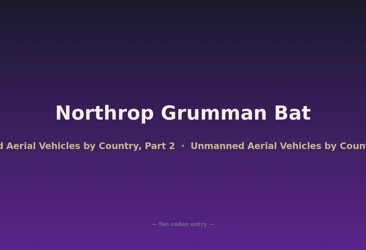 Northrop Grumman Bat