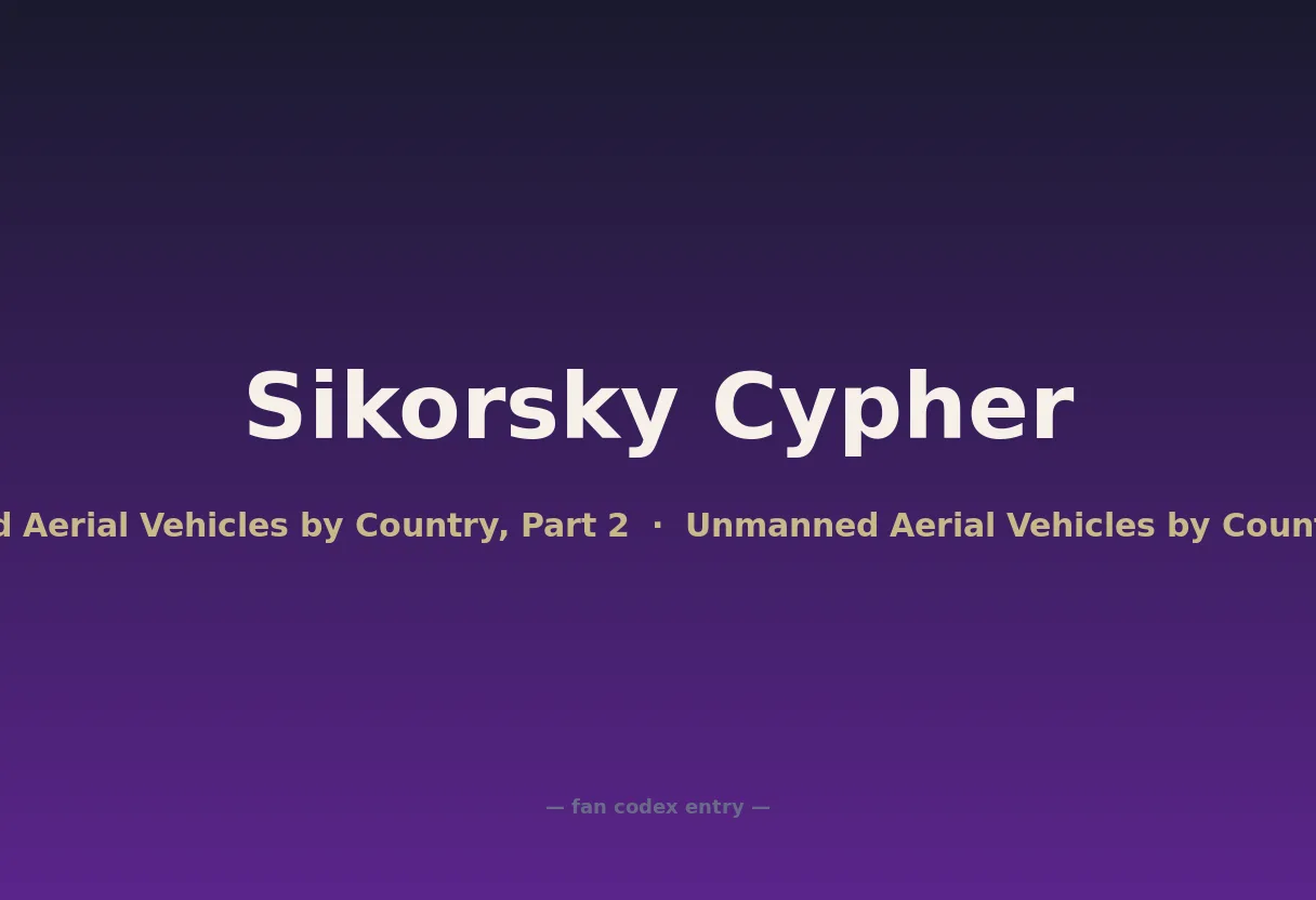 Sikorsky Cypher