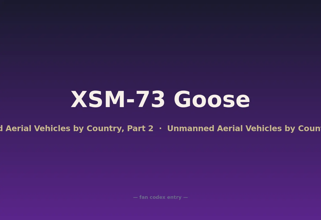 XSM-73 Goose