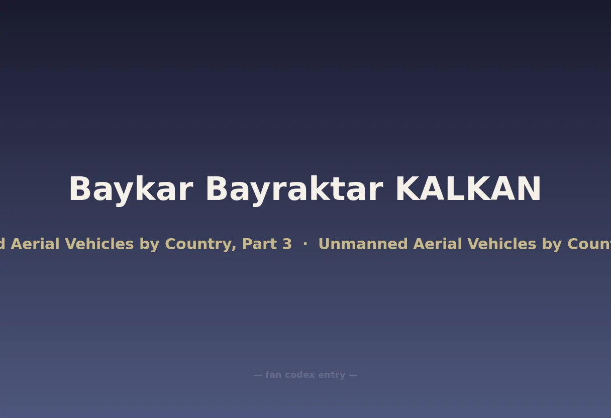 Baykar Bayraktar KALKAN