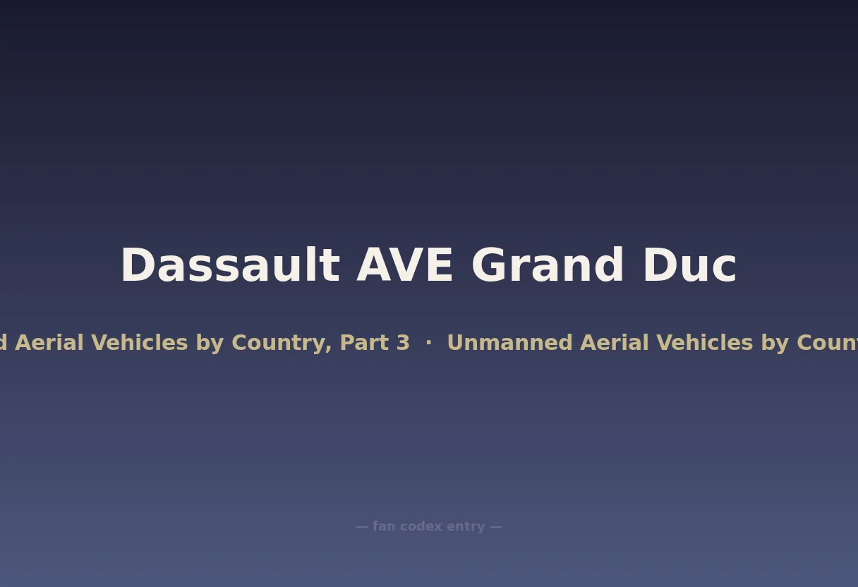 Dassault AVE Grand Duc