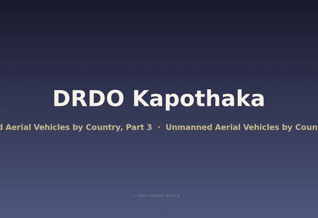 DRDO Kapothaka