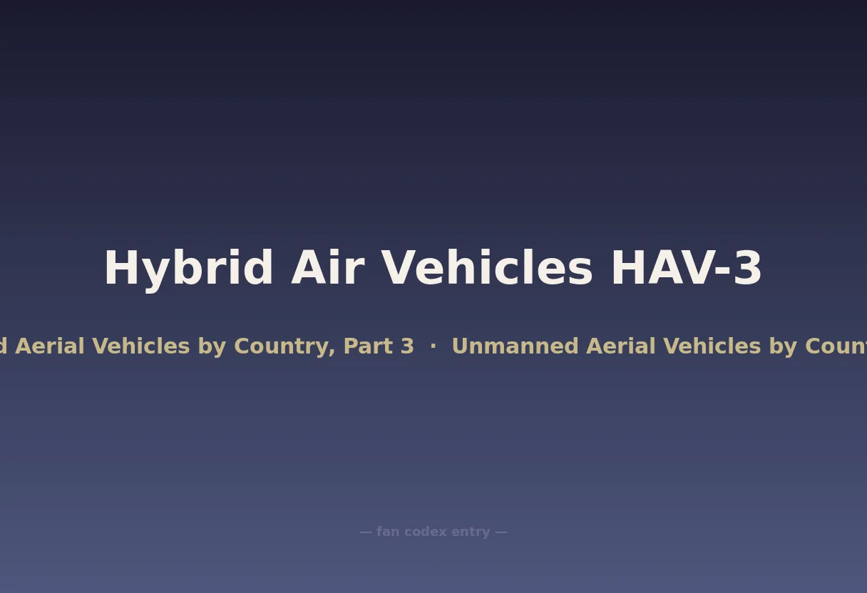 Hybrid Air Vehicles HAV-3