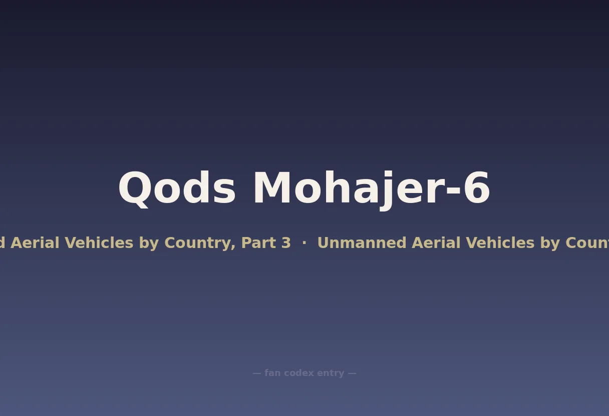 Qods Mohajer-6