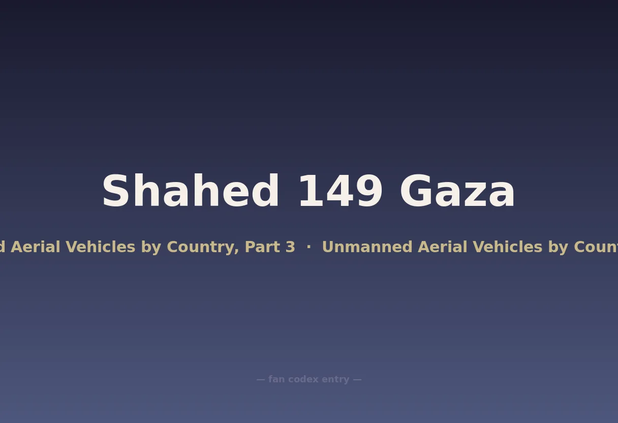 Shahed 149 Gaza