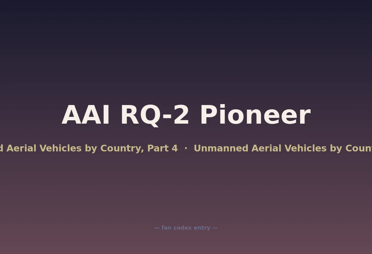 AAI RQ-2 Pioneer