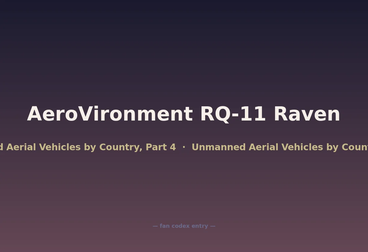 AeroVironment RQ-11 Raven