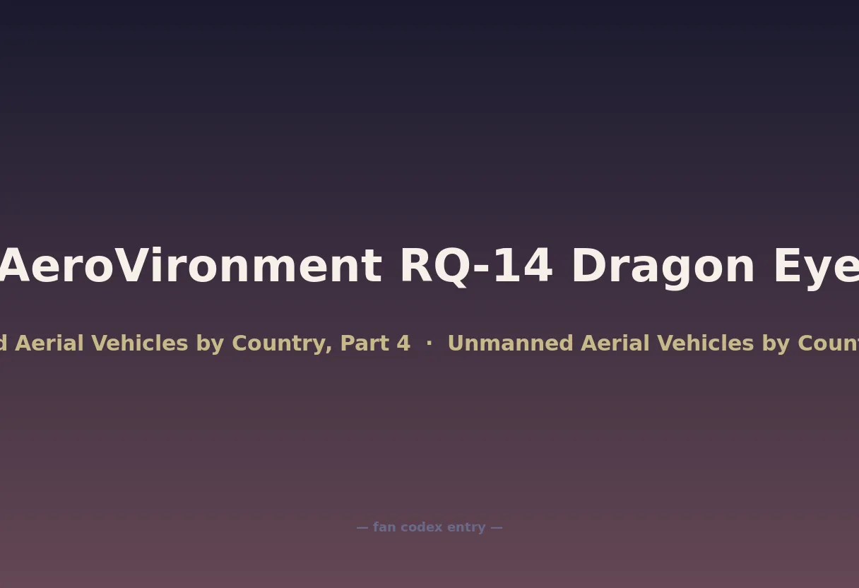 AeroVironment RQ-14 Dragon Eye
