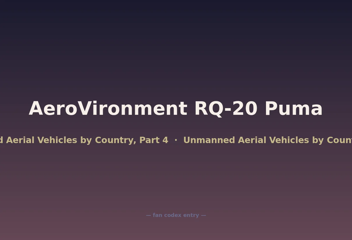 AeroVironment RQ-20 Puma