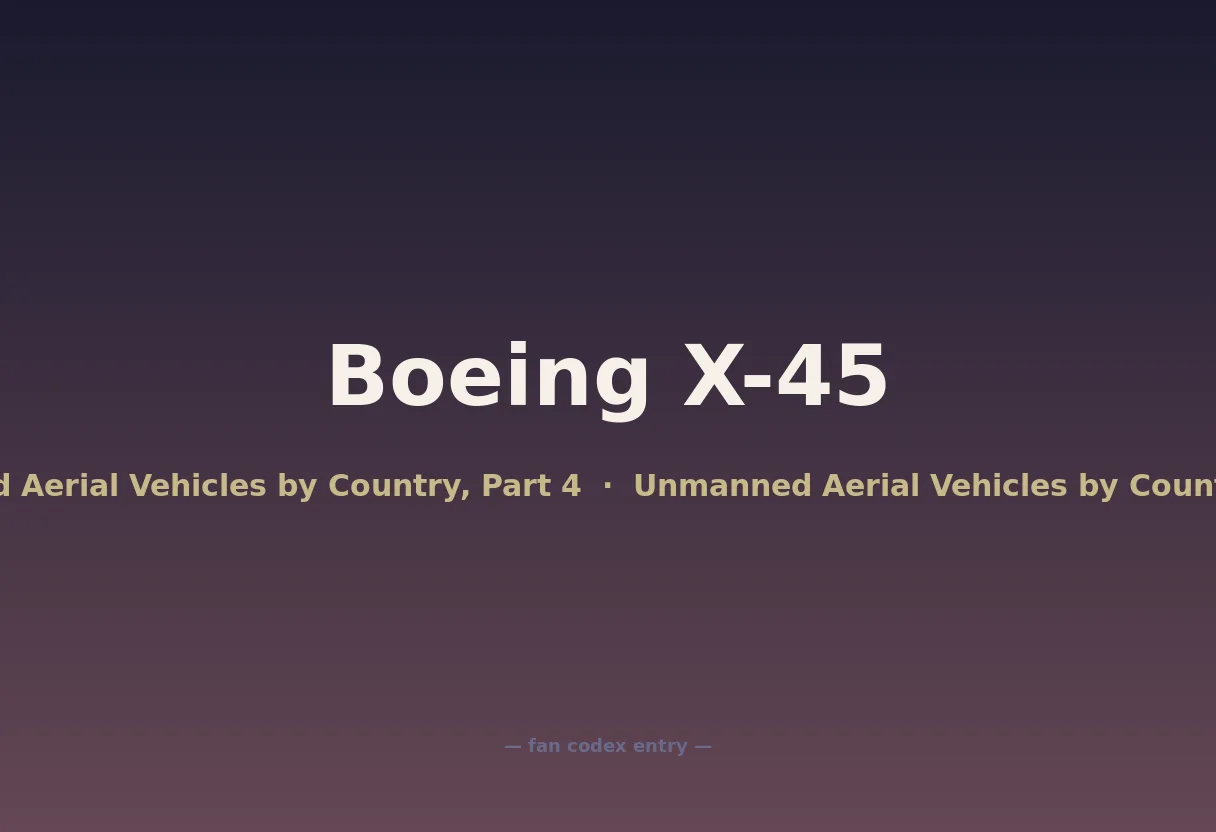 Boeing X-45