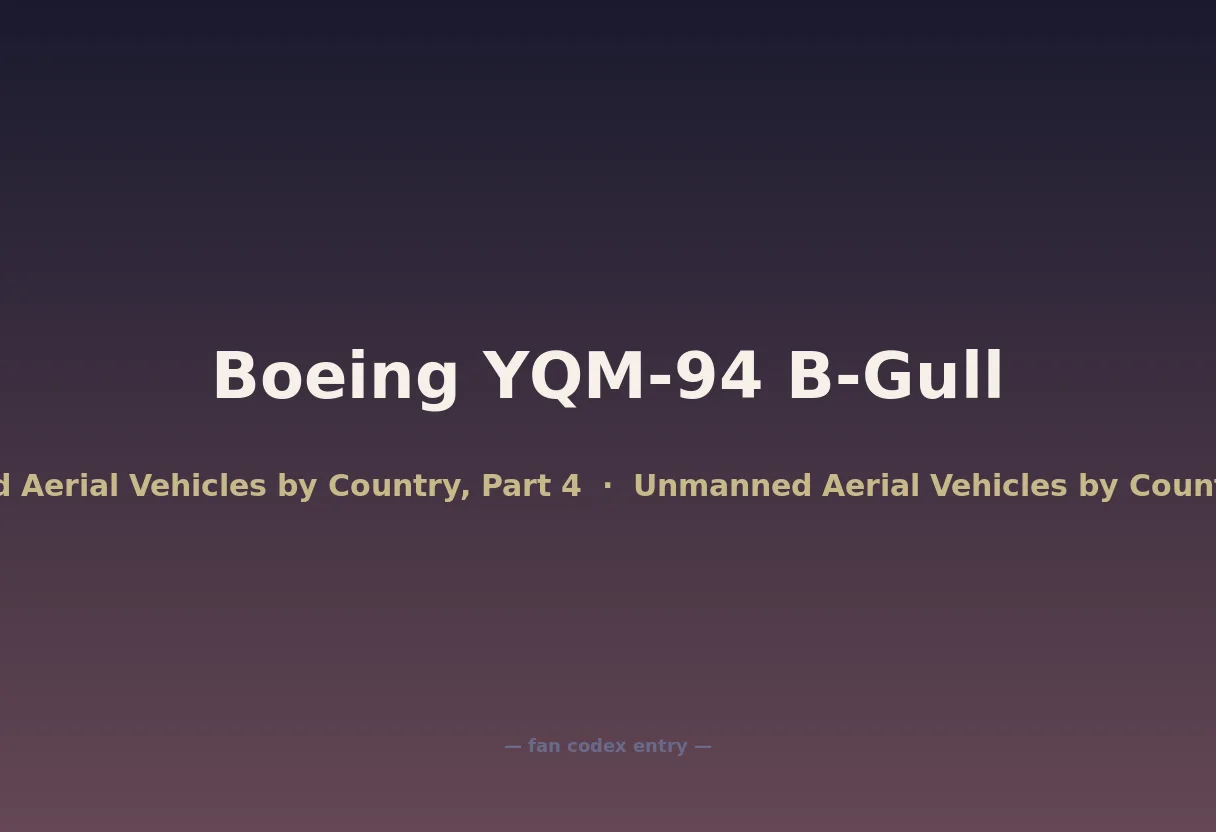 Boeing YQM-94 B-Gull