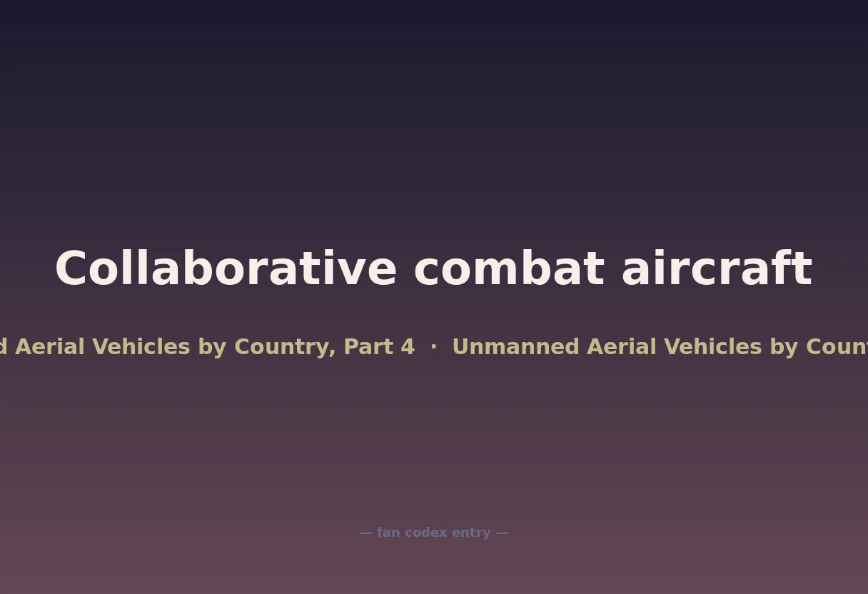 Collaborative combat aircraft