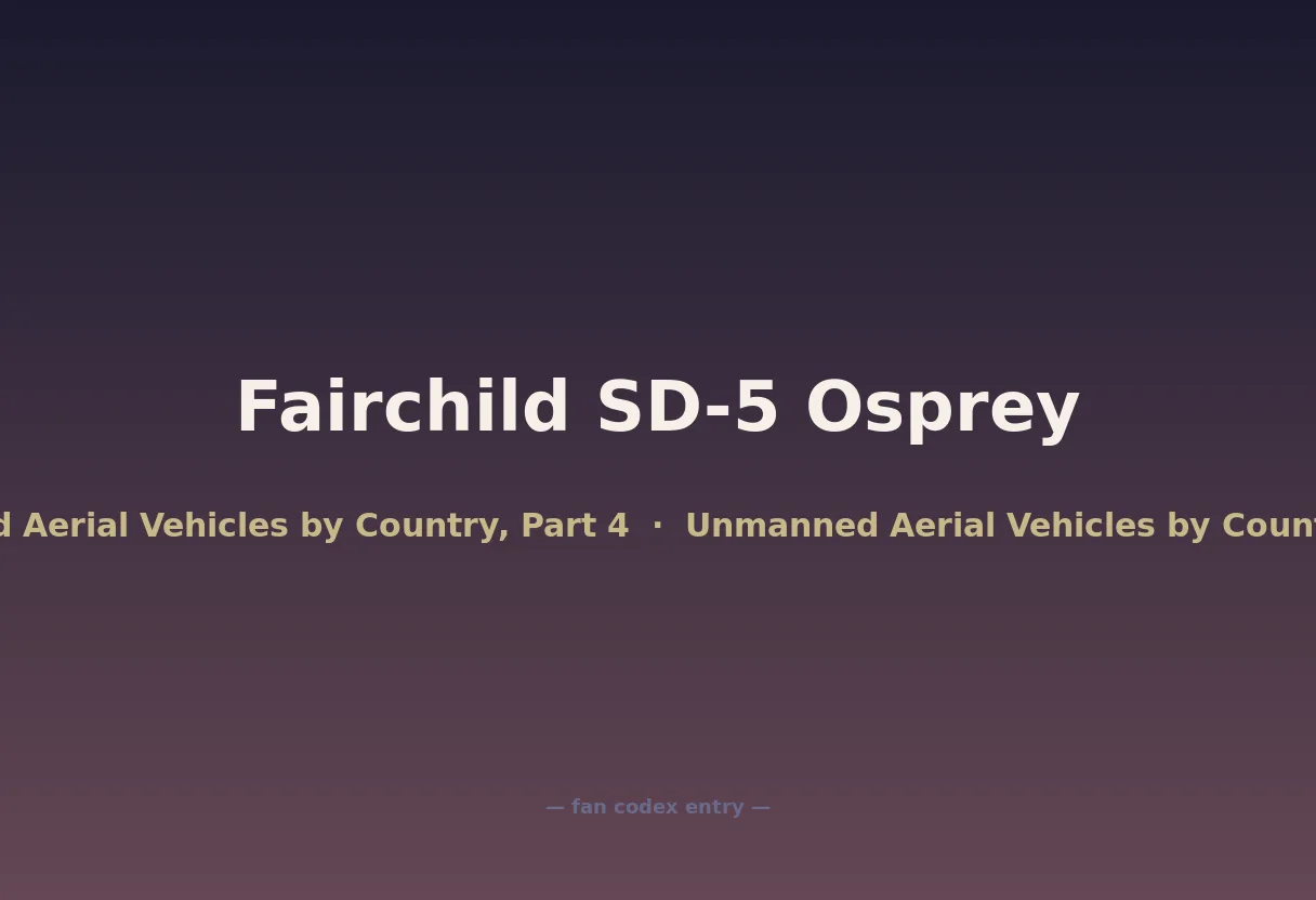 Fairchild SD-5 Osprey