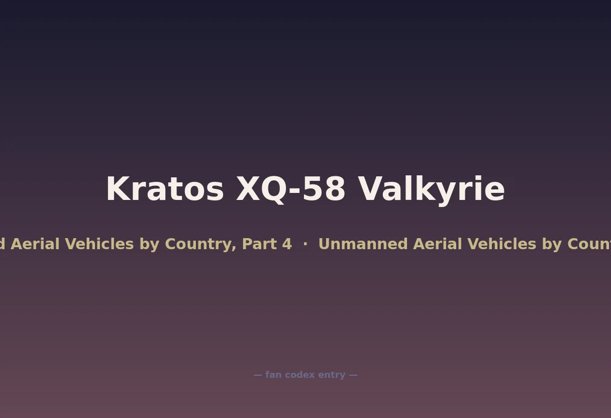 Kratos XQ-58 Valkyrie