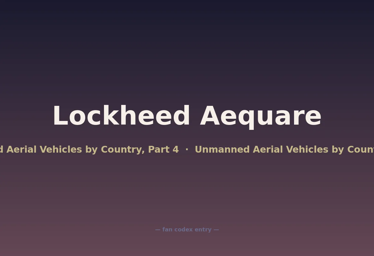 Lockheed Aequare