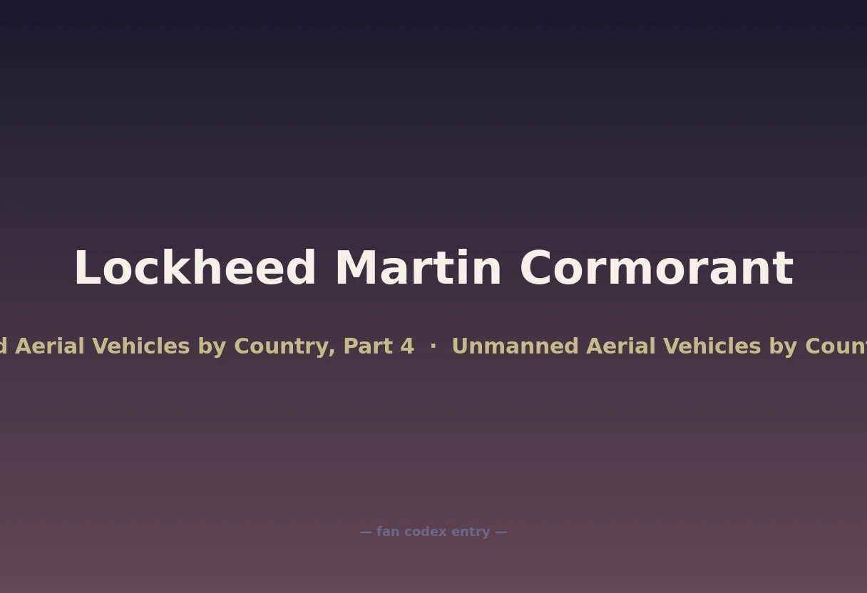 Lockheed Martin Cormorant