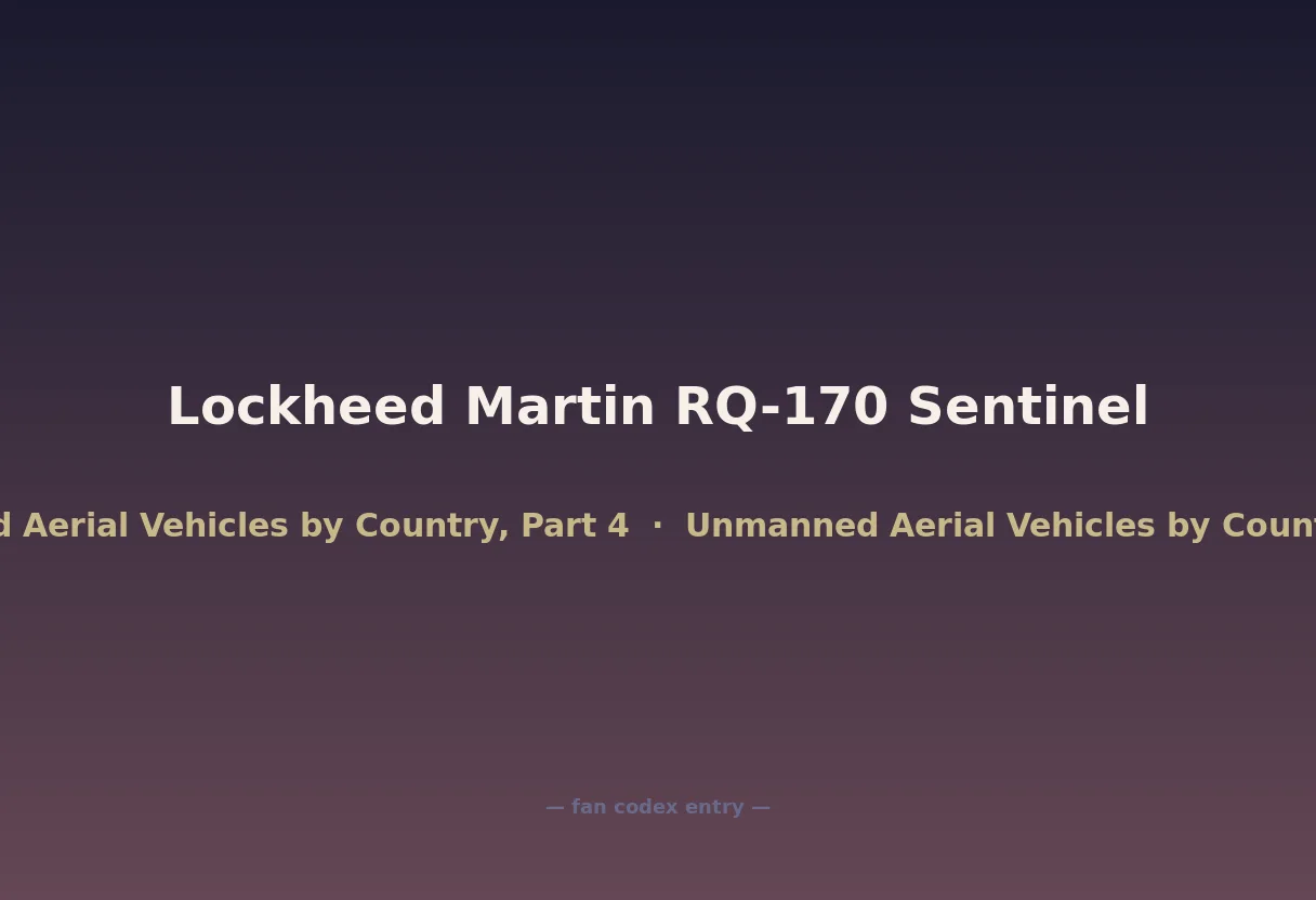 Lockheed Martin RQ-170 Sentinel