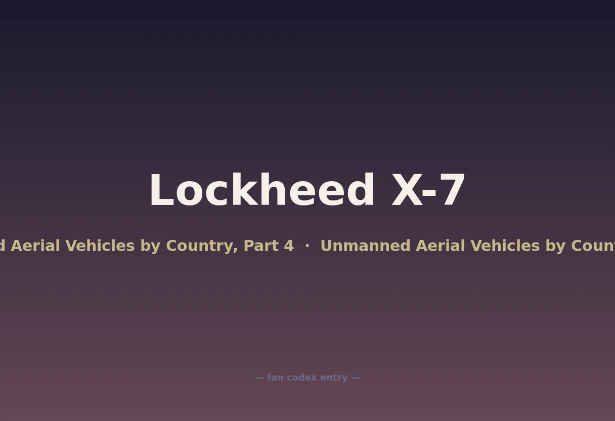 Lockheed X-7