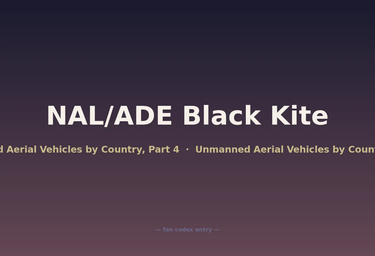 NAL/ADE Black Kite