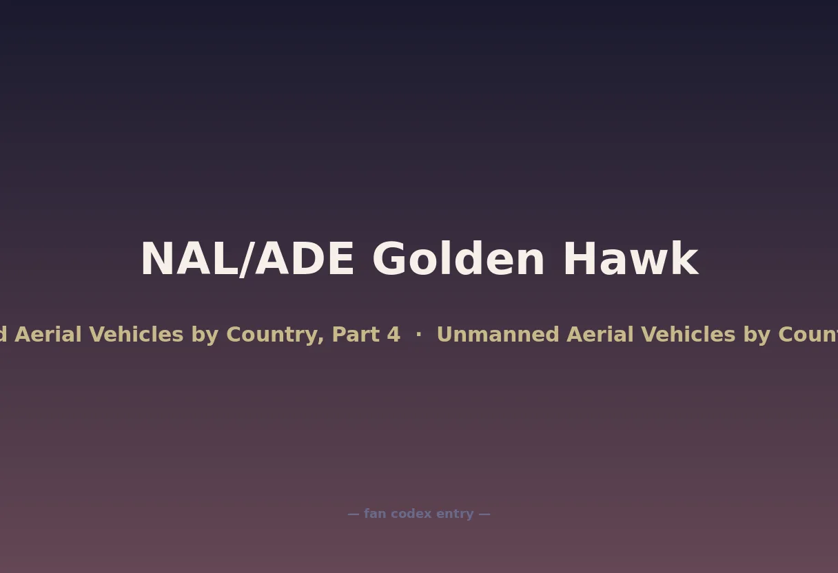 NAL/ADE Golden Hawk