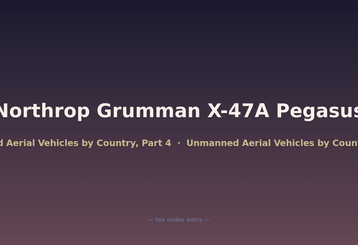 Northrop Grumman X-47A Pegasus